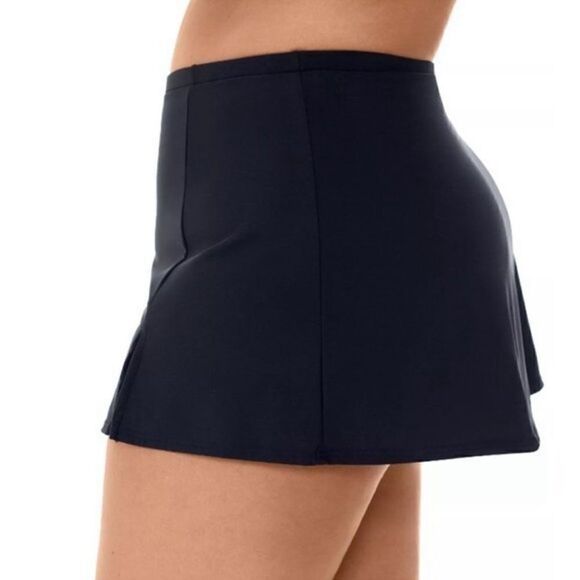 SWIM SOLUTIONS Plus Size Swim Skirt swimsuit black size 22W New - Picture 4 of 8
